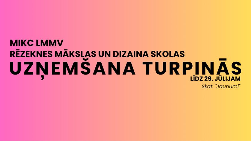 Uzņemšana 2025