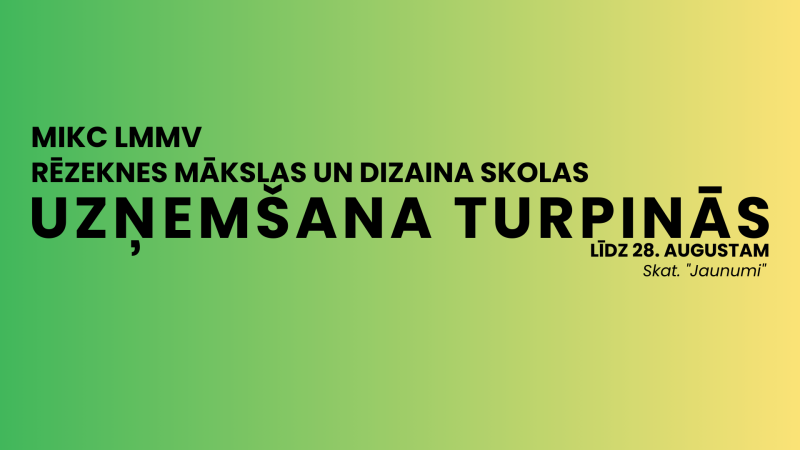 Uzņemšana 2025