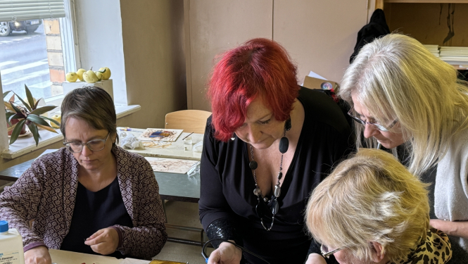 Tiffany vitrāžu darbnīca