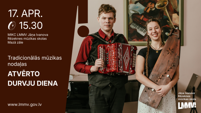 Atvērto durvju diena Tradicionālās mūzikas nodaļā