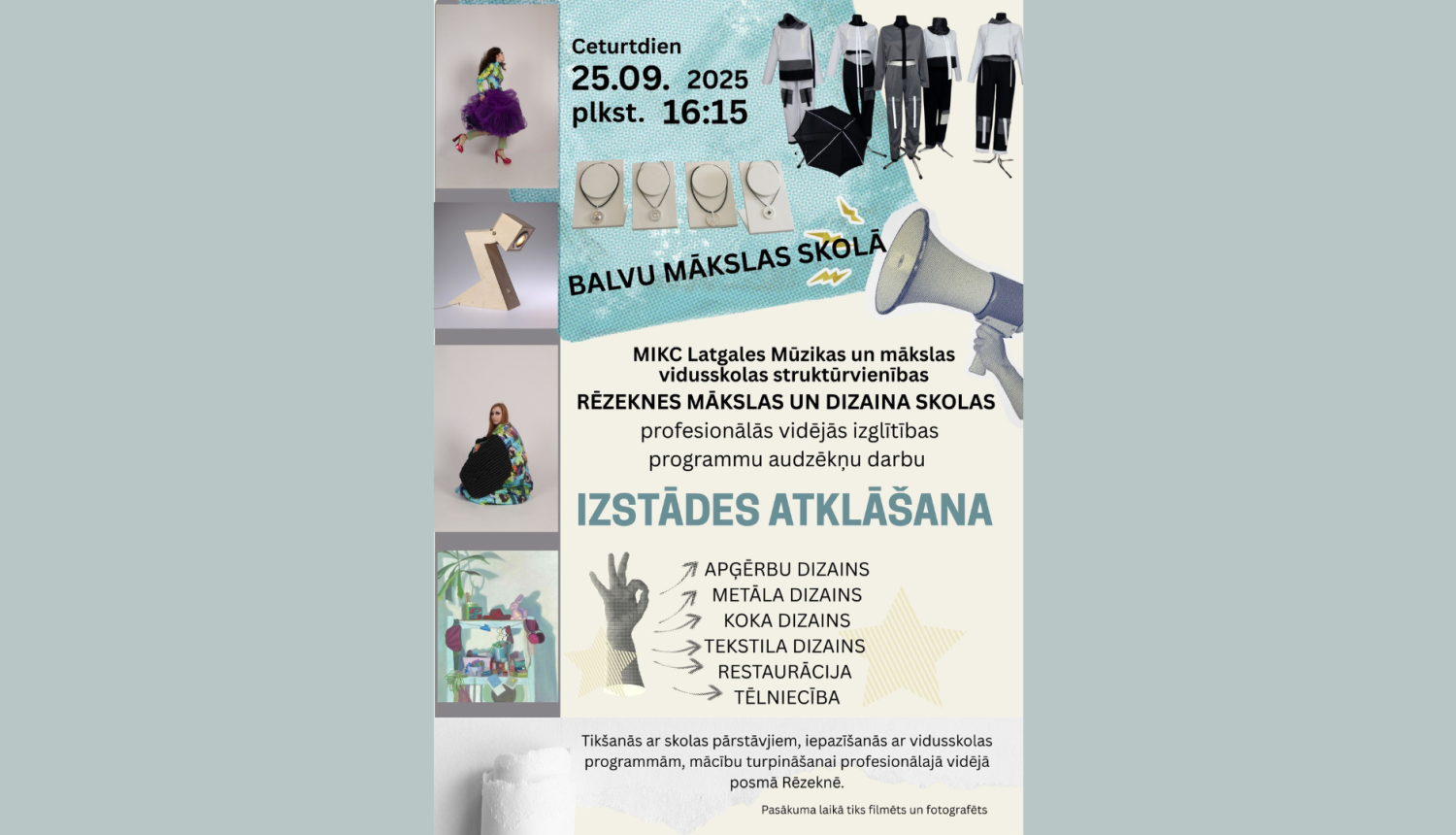 MIKC LMMV Rēzeknes Mākslas un dizaina skolas audzēkņu darbu izstāde Balvu Mākslas skolā