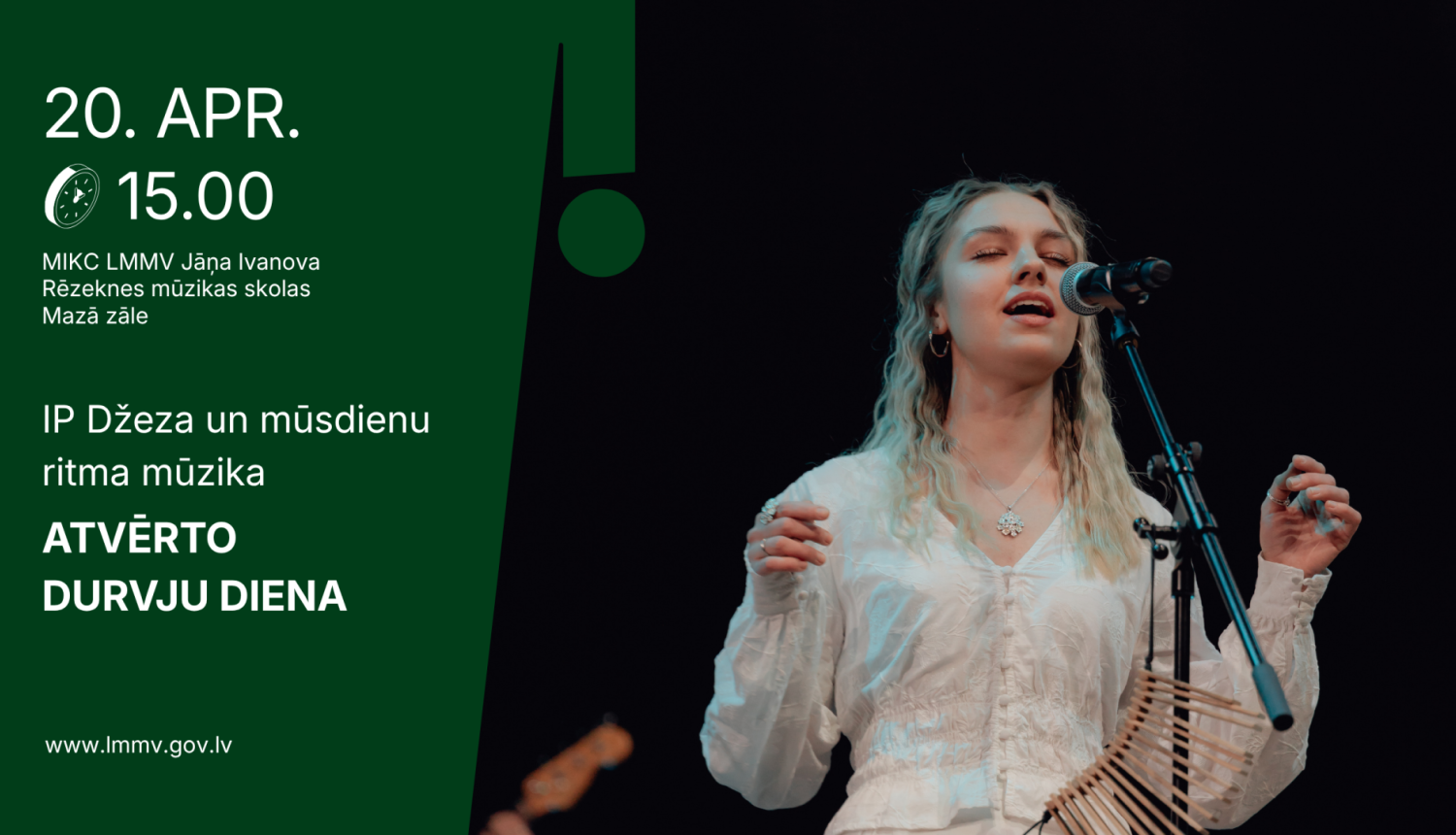 IP Džeza un mūsdienu ritma mūzika  ATVĒRTO  DURVJU DIENA