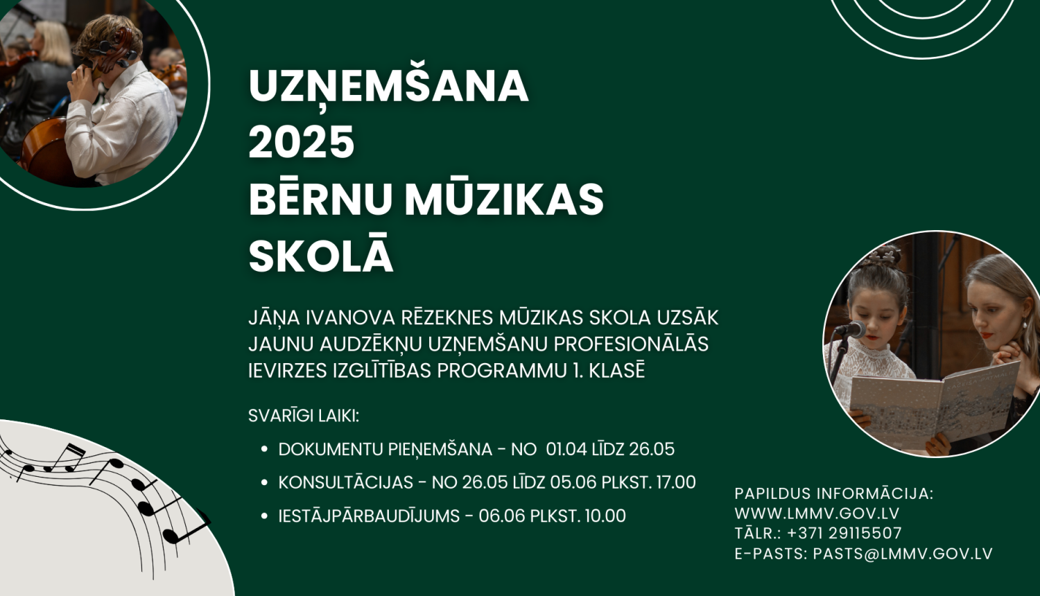 Uzņemšana 2025