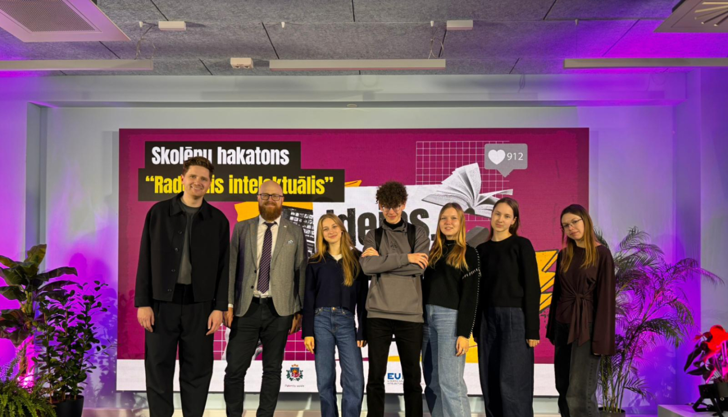 MIKC Latgales Mūzikas un mākslas komanda piedalījās Patentu valdes rīkotajā hakatonā “Radošais intelektuālis” 