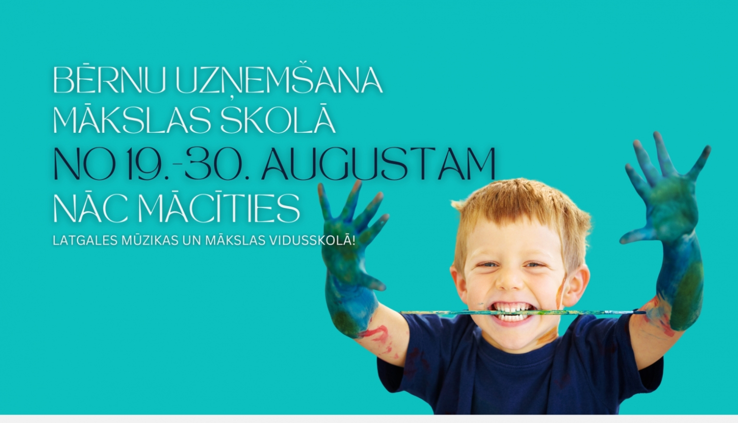 Uzņemšana bērnu mākslas skolā 2024.gadā