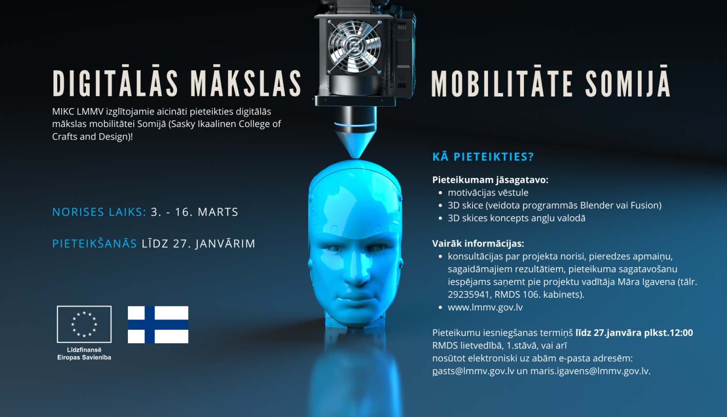 Erasmus mobilitātes Somijā uzsaukums