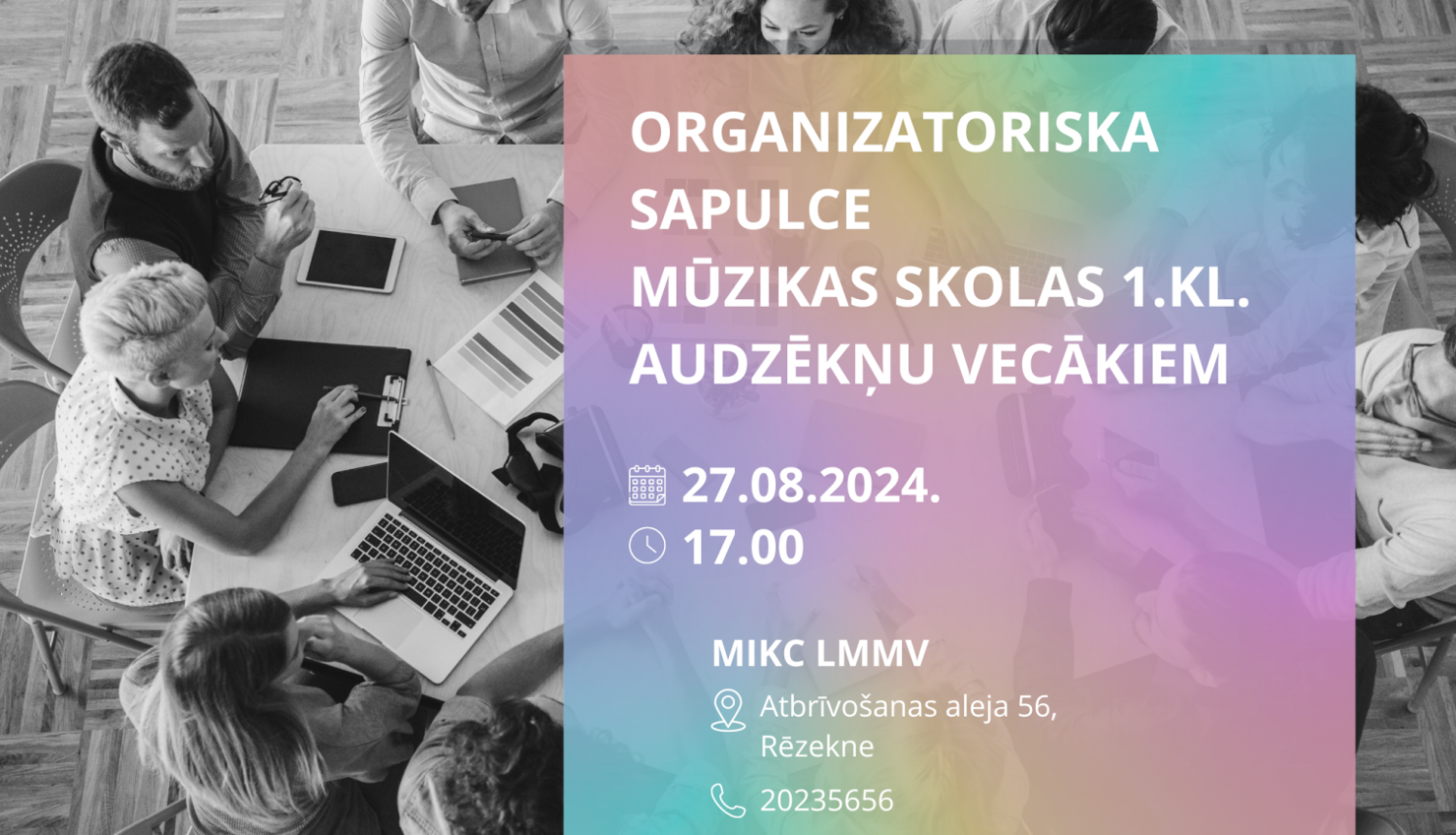 Mūzikas skolas 1.klases audzēkņu vecāku sapulce