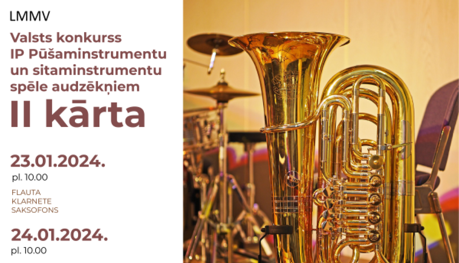 Valsts konkurss IP Pūšaminstrumentu un sitaminstrumentu spēle audzēkņiem