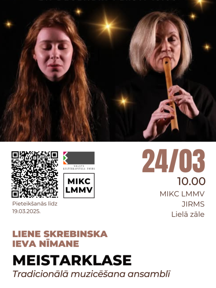 Meistarklase “Tradicionālā muzicēšana ansamblī”