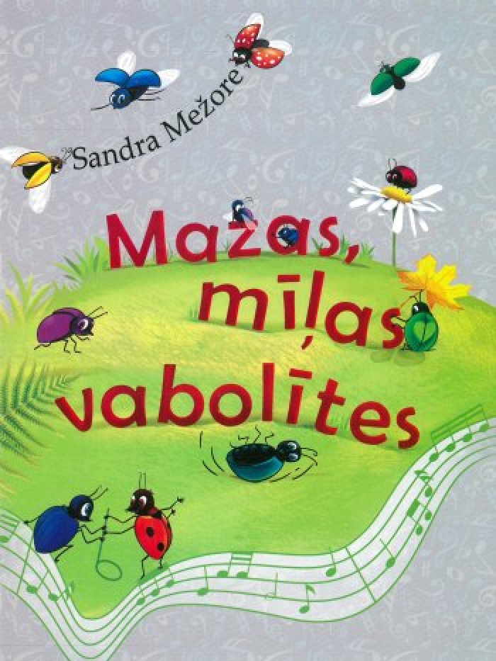S.Mežores grāmatas "Mazas, mīļas vabolītes" vāka noformējuma attēls