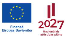 Finansē Eiropas Savienība | 2027 Nacionālais attīstības plāns logo