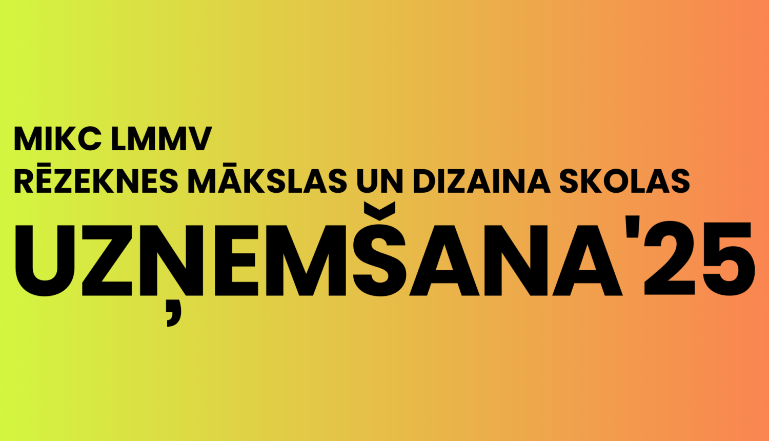 Uzņemšana 2025